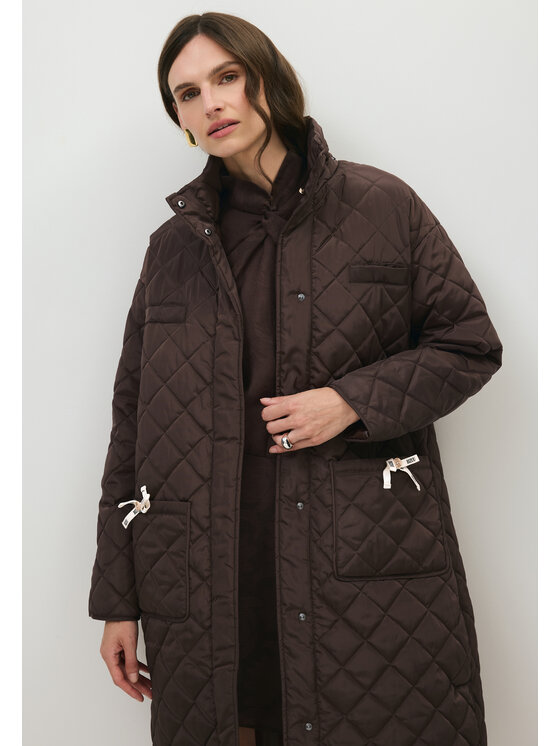 BIZUU BIZUU Płaszcz przejściowy NAIRA WINTER JACKET Brązowy Standard Fit