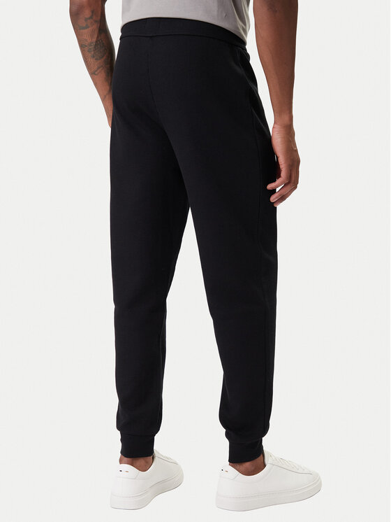 BOSS BOSS Spodnie dresowe Waffle 50535878 Czarny Regular Fit