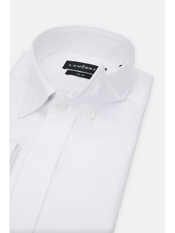 Lancerto Lancerto Koszula Cobie KO073123000029 Biały Slim Fit