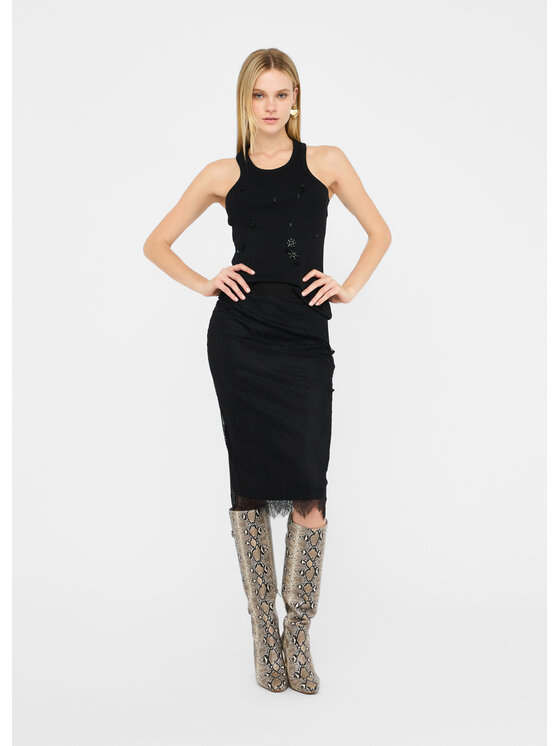 Liu Jo Liu Jo Gonna midi CF5289J496122222 Nero Regular Fit