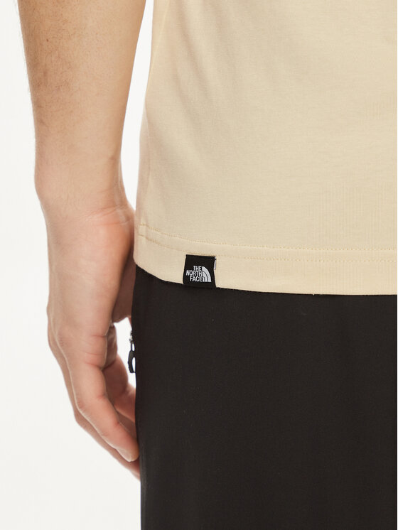 The North Face The North Face T-Shirt Simple Dome NF0A87NG Beżowy Regular Fit