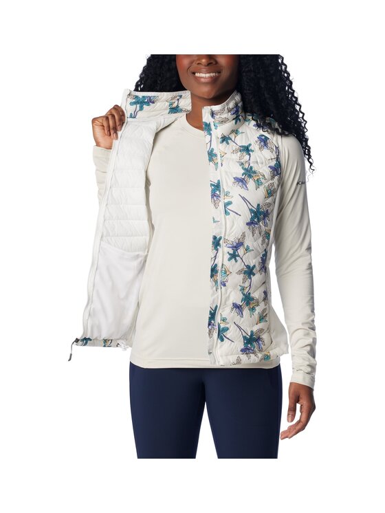 Columbia Columbia Bezrękawnik Columbia Powder Pass Vest Biały Regular Fit