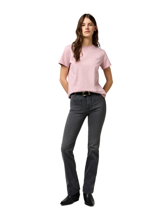 Wrangler Wrangler T-Shirt 112370740 Różowy Regular Fit