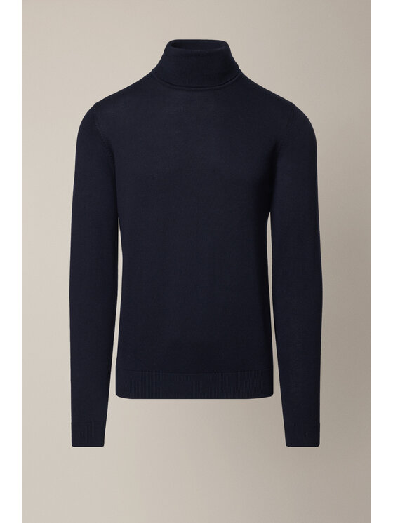 Lancerto Lancerto Sweter Sindre SW073225000058 Granatowy Regular Fit