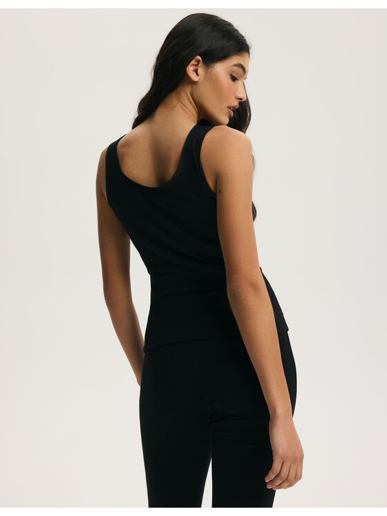 Esotiq Esotiq Top 45189 Czarny Regular Fit