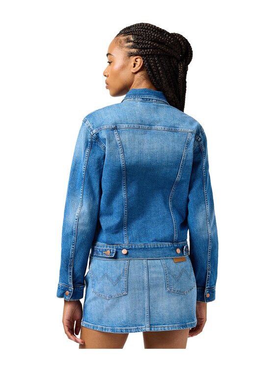 Wrangler Wrangler Kurtka jeansowa 112362616 Niebieski Relaxed Fit