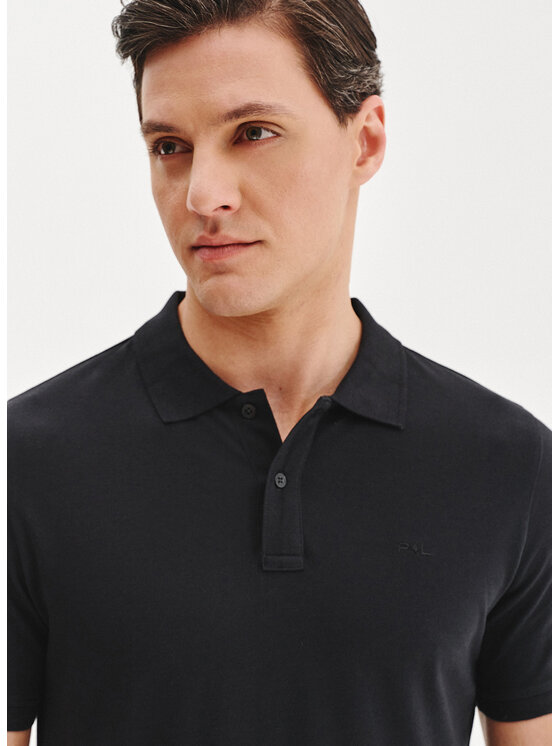 Pako Lorente Pako Lorente Polo P25BN-TX-001 Czarny Classic Fit