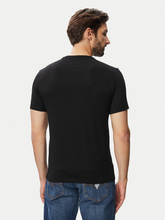 Guess Guess Póló M6YI71 K3745 Fekete Slim Fit