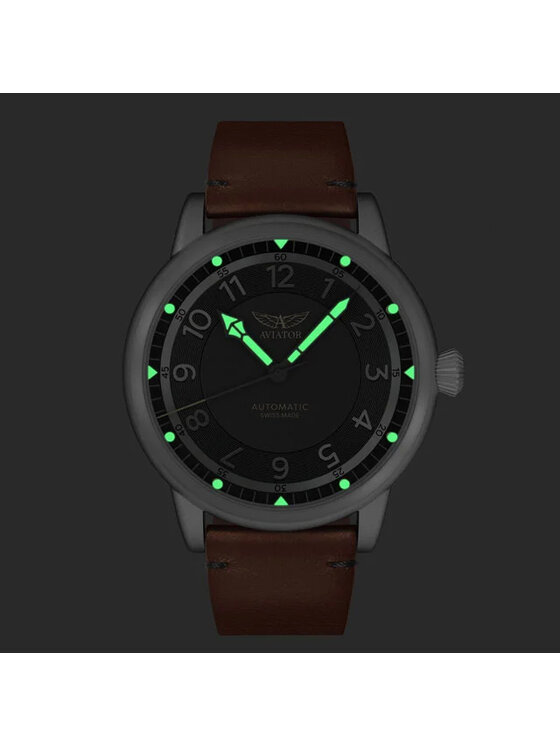 Aviator Aviator Zegarek V.3.31.0.228.4 Brązowy