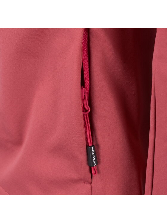 Bergson Bergson Kurtka softshell CONTEXT SS Różowy Slim Fit