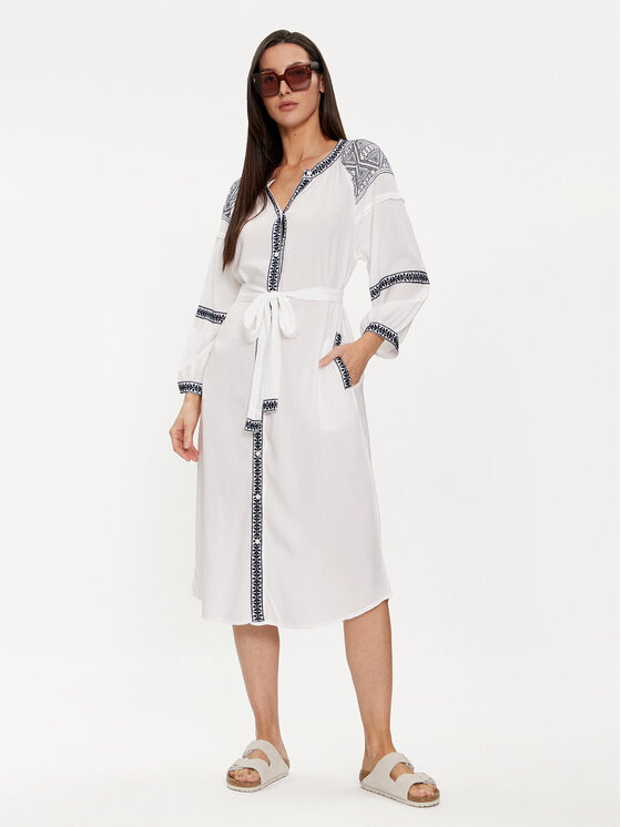 Melissa Odabash Melissa Odabash Лятна рокля Ally Бял Regular Fit
