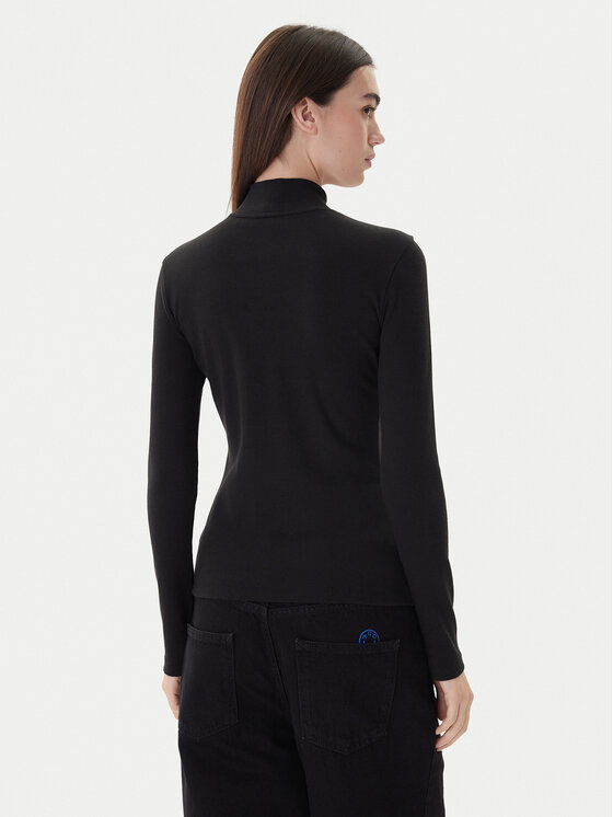 HUGO Hugo Krekls ar augstu apkakli 50525318 Melns Regular Fit