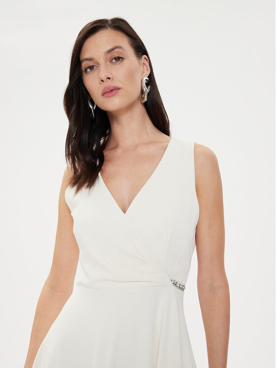 Rinascimento Rinascimento Rochie cocktail CFC0118517003 Écru Regular Fit