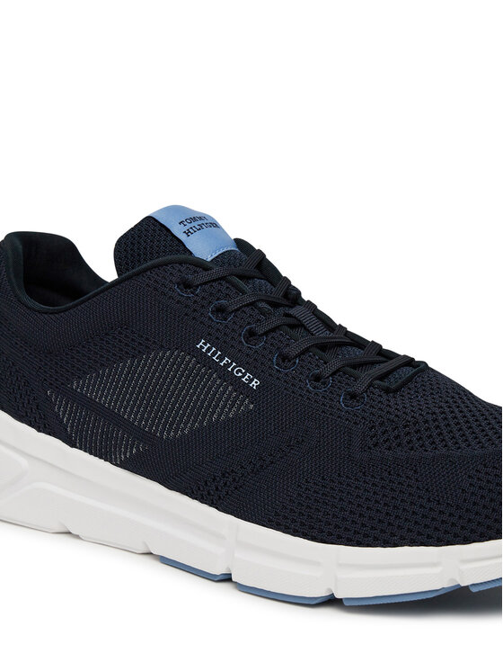 Tommy Hilfiger Tommy Hilfiger Laisvalaikio batai Modern Comfort Run Knit FM0FM05524 Tamsiai mėlyna