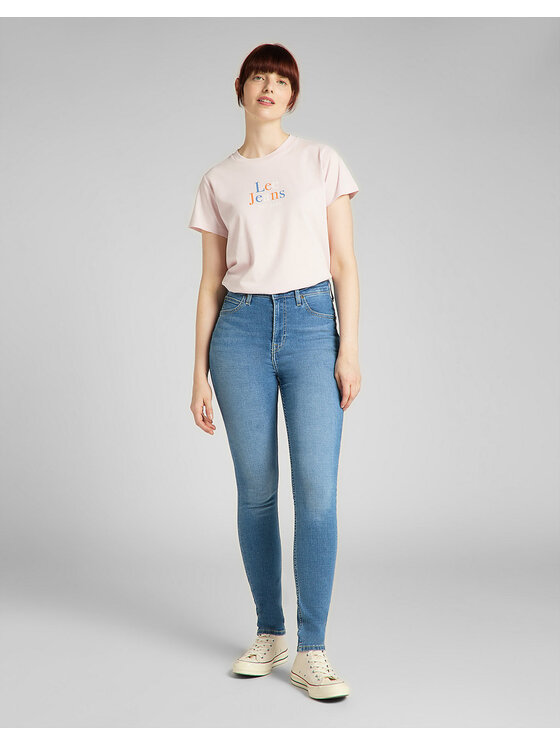 Lee Lee Jeansy IVY Niebieski Skinny Fit