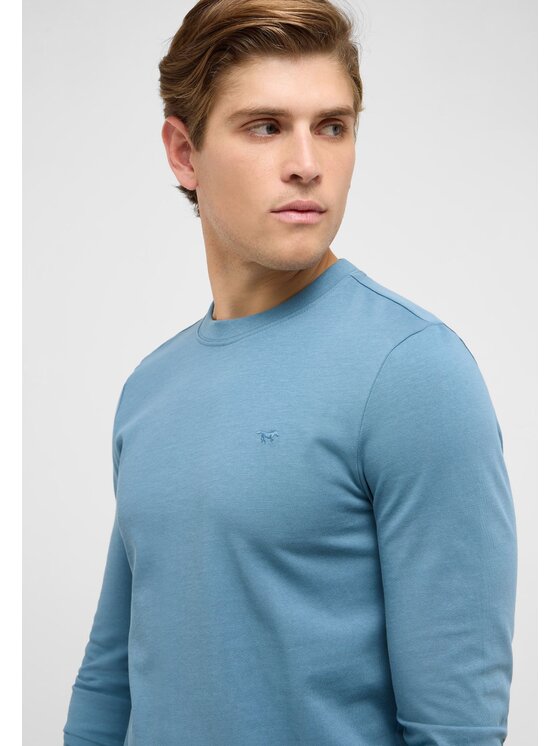 Mustang Mustang Longsleeve Style Arlington Niebieski Slim Fit