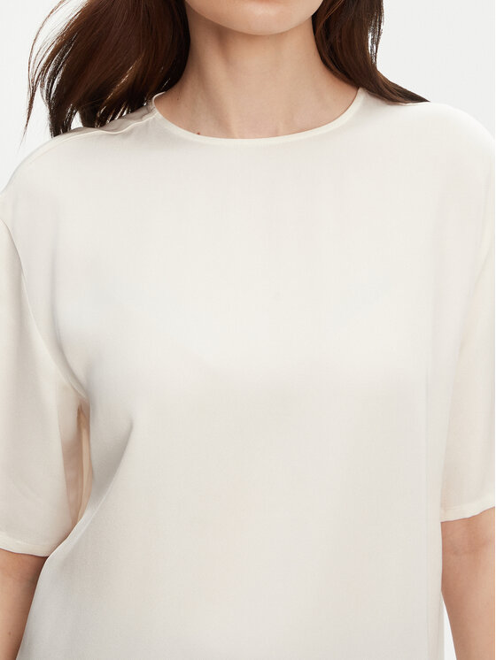 Tommy Hilfiger Tommy Hilfiger Тишърт WW0WW45900 Екрю Relaxed Fit