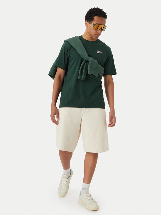 Reebok Reebok Tricou Aurek RK25743CCM Verde închis Regular Fit