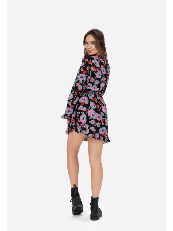 LAURELLA LAURELLA Každodenné šaty 4TU020 Čierna Regular Fit
