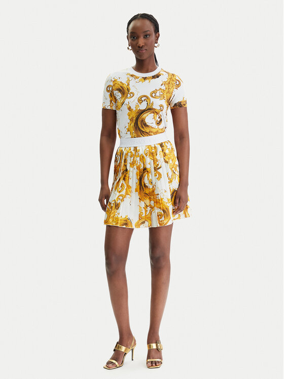 Versace Jeans Couture Versace Jeans Couture Mini sukně 80HAE820 NS834 Bílá Regular Fit