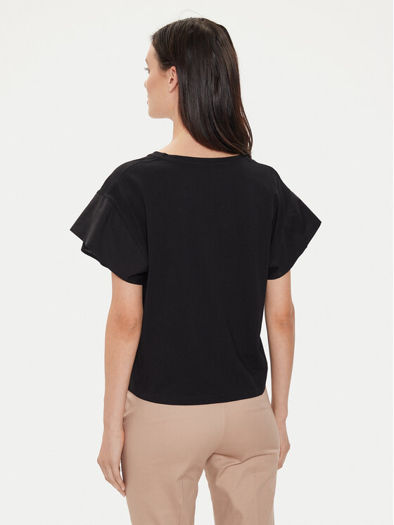 Sisley Sisley T-Shirt 3AIRL400M Czarny Regular Fit