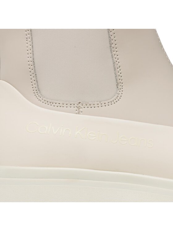 Calvin Klein Jeans Calvin Klein Jeans Ботильйони Chunky Combat Chelsea Boot Rub YW0YW01065 Бежевий