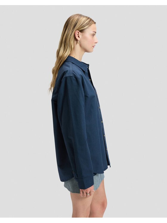 Lee Lee Koszula WORKWEAR BUTTON DOWN Niebieski Relaxed Fit
