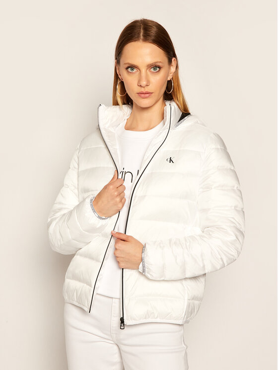 Calvin Klein Jeans Giubbotto piumino J20J214113 Bianco Regular Fit •  Modivo.it