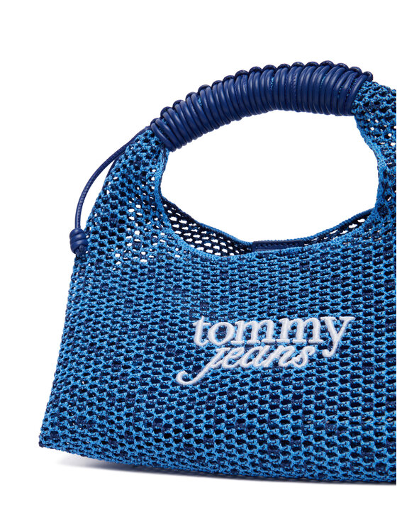 Tommy Jeans Tommy Jeans Ročna torba Tjw Summer Crochet Crossover AW0AW18779 Modra