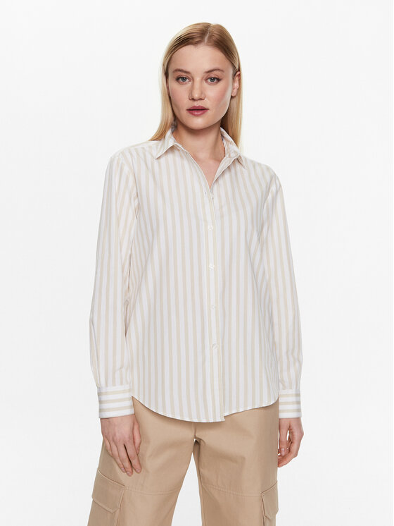 Tommy Hilfiger Srajca 1985 WW0WW38685 Bež Relaxed Fit