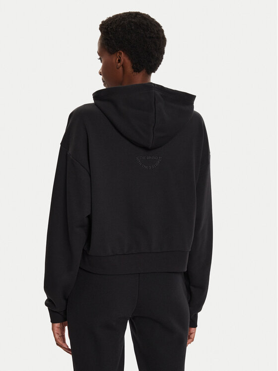 adidas adidas Mikina Embroidered IT1521 Čierna Loose Fit