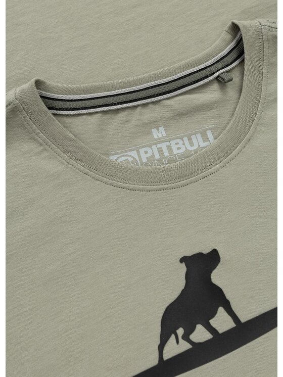 PITBULL PITBULL T-Shirt SURFING DOG Szary Regular Fit