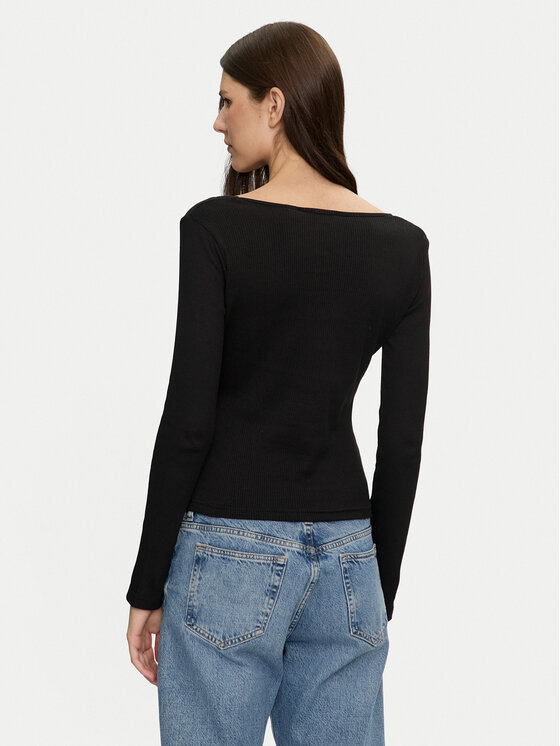 Brave Soul Brave Soul Majica LLT-624SARAH Crna Slim Fit