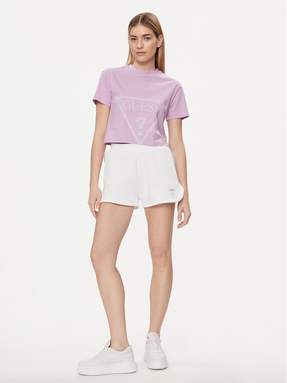 Guess Guess Tricou Adele V2YI06 K8HM0 Violet Regular Fit