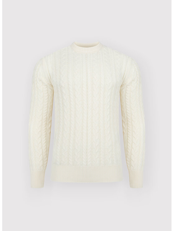 Pako Lorente Pako Lorente Sweter P25WF-2X-009 Beżowy Classic Fit