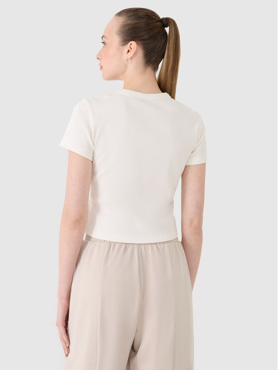 4F 4F T-Shirt SS MIDSHOP TEXTILE Biały Slim Fit
