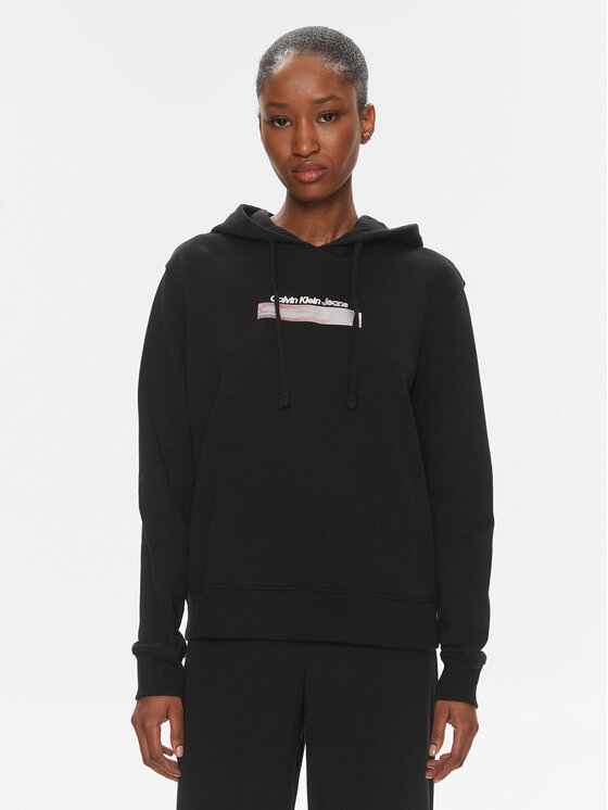 Calvin Klein Jeans Calvin Klein Jeans Μπλούζα Diffused J20J223267 Μαύρο Regular Fit
