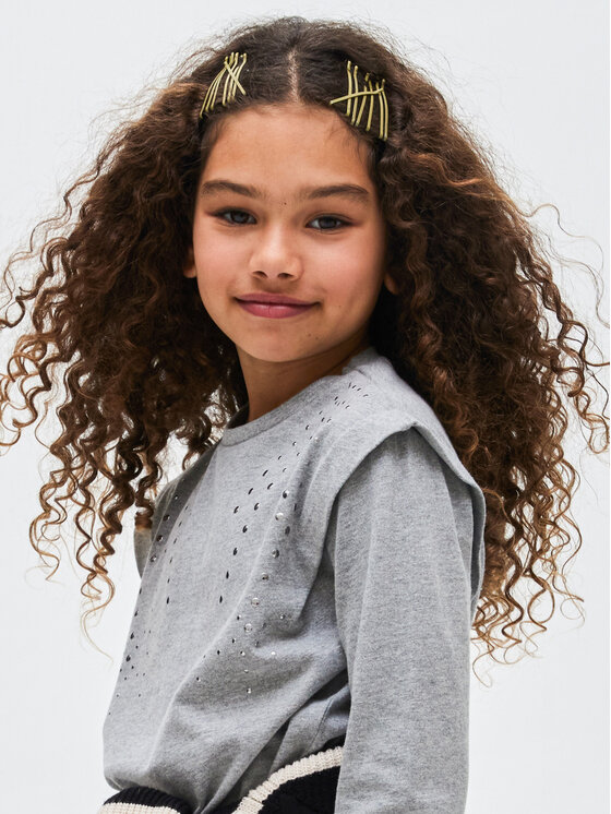 Mayoral Mayoral Bluse 7.055 Grau Regular Fit