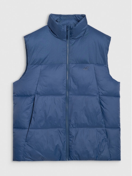4F 4F Kamizelka 4FWAW25TVJAM229-32S Niebieski Regular Fit
