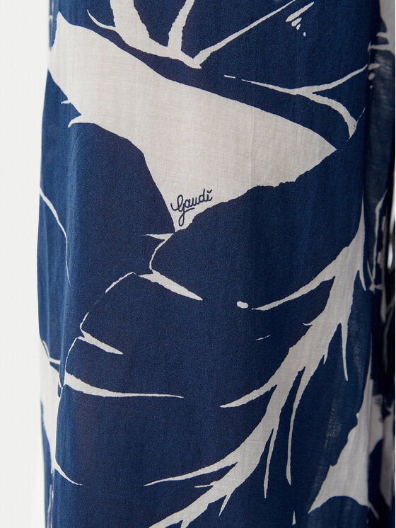 Gaudi Gaudi Pantaloni din material 511FD25012 Bleumarin Relaxed Fit