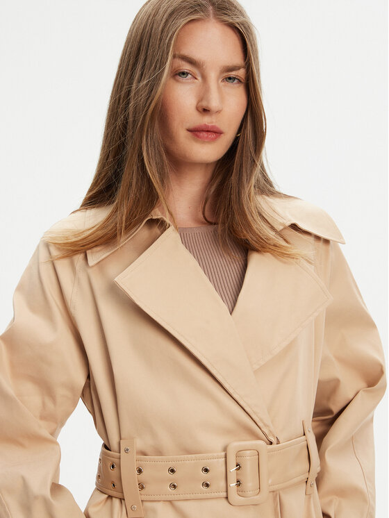 Guess Guess Trenčkot W5YL02 WHDF1 Béžová Regular Fit