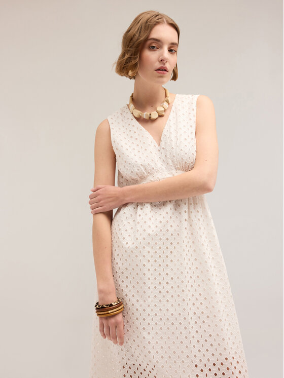 Motivi Motivi Vestito elegante 7272W001454N011 Bianco Regular Fit