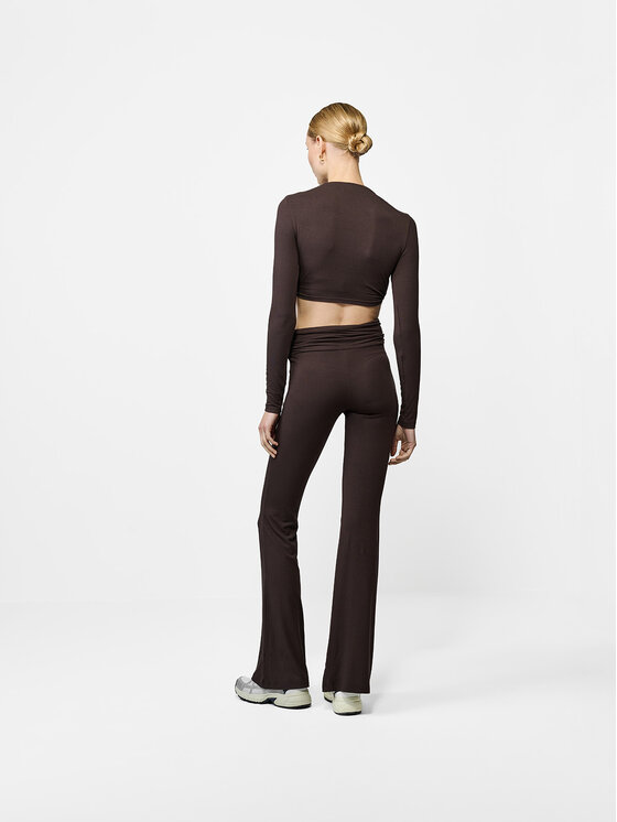La Mania La Mania Legginsy JULIEN Brązowy Basic Fit