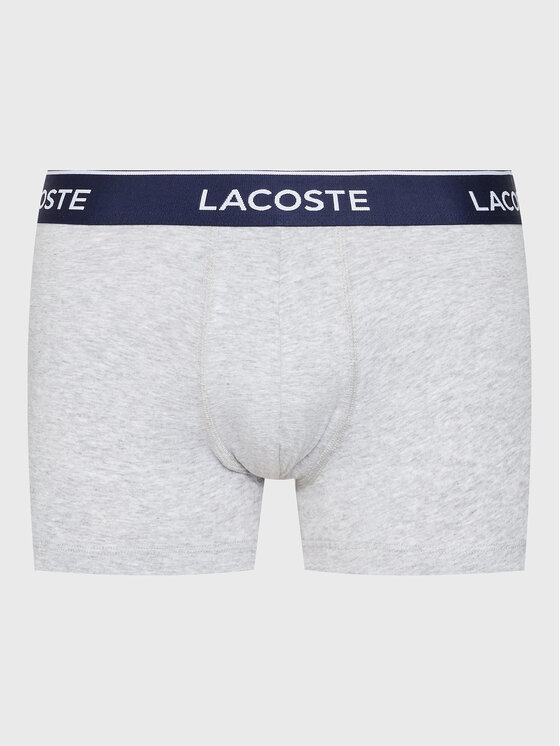 Lacoste Lacoste Bokserki Lacoste 3-Pack Boxer Briefs Szary