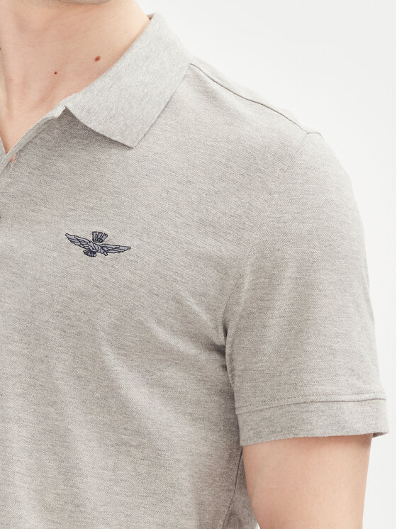 Aeronautica Militare Aeronautica Militare Polo majica 251PO1843P191 Siva Regular Fit