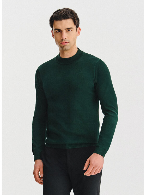 Pako Lorente Pako Lorente Sweter P25WF-2X-019 Zielony Classic Fit