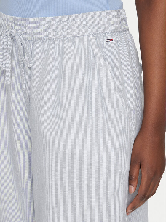 Tommy Jeans Tommy Jeans Kalhoty z materiálu DW0DW20352 Modrá Regular Fit