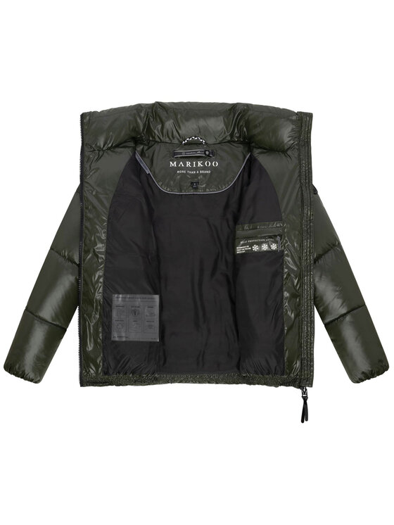 Marikoo Marikoo Kurtka zimowa Hazalee Zielony Regular Fit