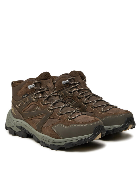 Jack Wolfskin Jack Wolfskin Pārgājienu apavi Vojo Tour Lt Texapore Mid M A62074 Brūns