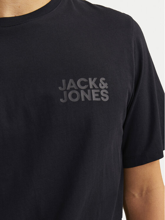 Jack & Jones Jack & Jones T-Shirt Corp Logo 12151955 Czarny Standard Fit